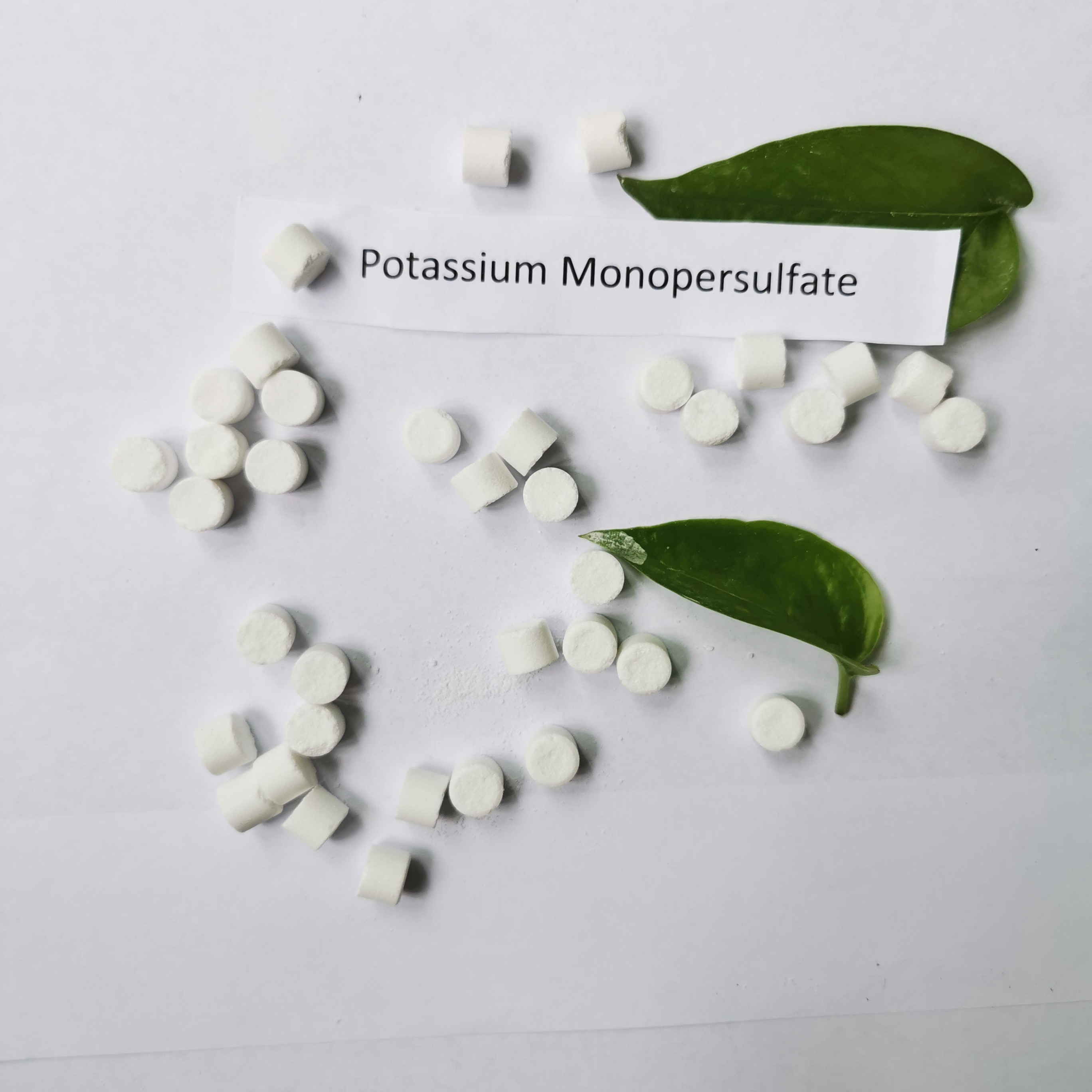 Postać tabletki Monosiarczan potasu, biały różowy wodorosiarczan potasu